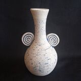 Studio Pottery Stoneware Handmade Bud Vase Blue Accent Signed
