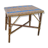 Rattan wicker sofa tip table