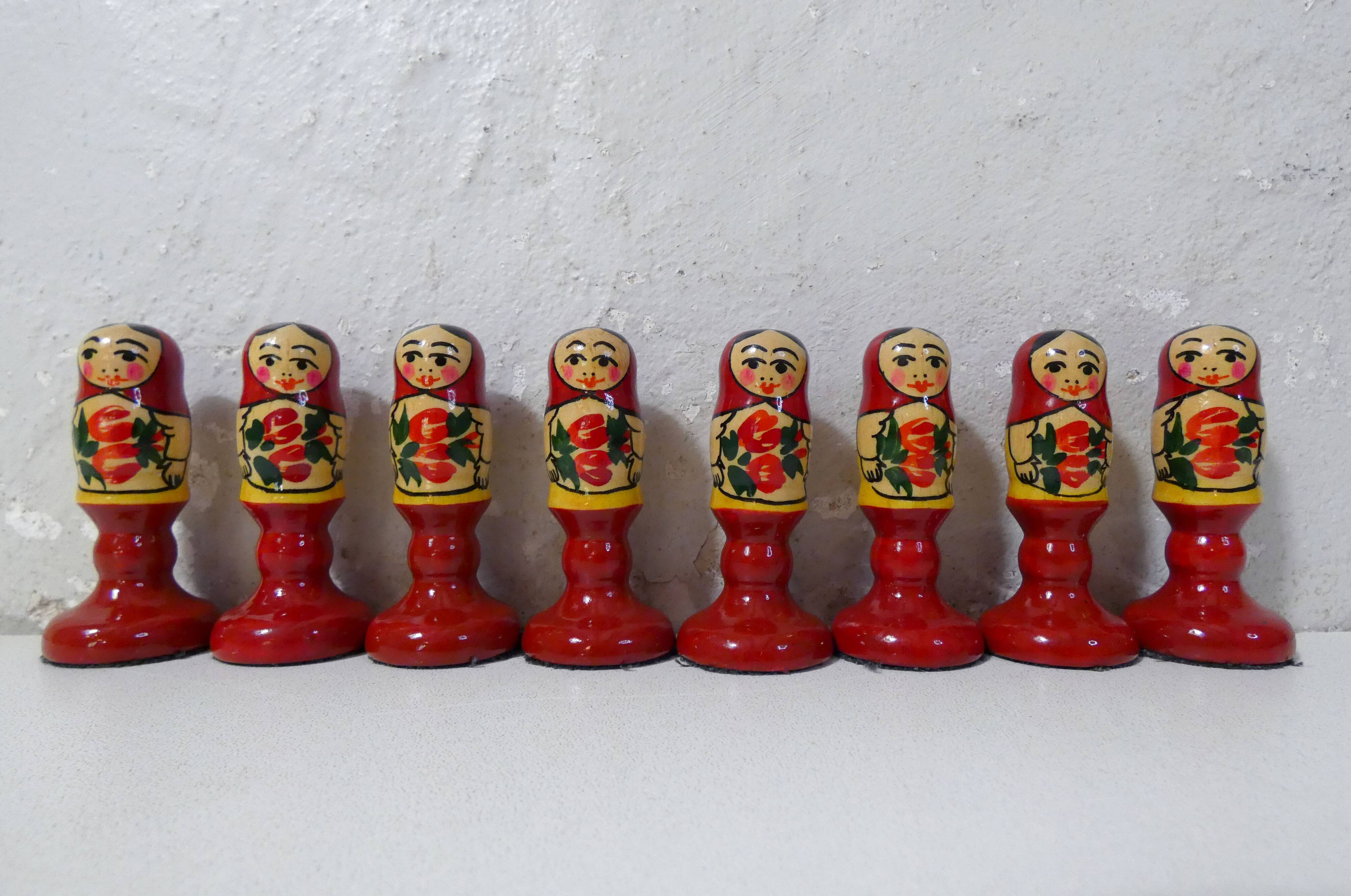 Khokhloma chess game