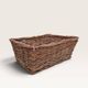 Rectangular wicker basket