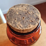 Amber apothecary bottle