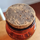Amber apothecary bottle