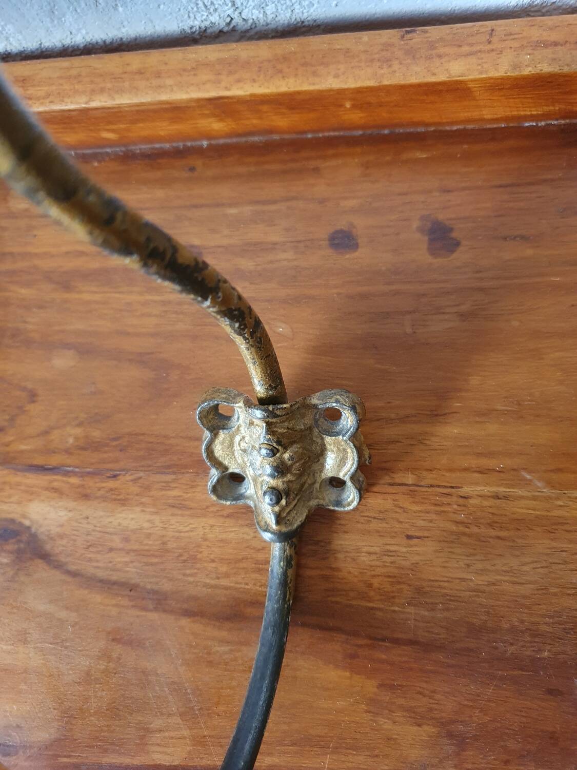 2 coat racks - wall hooks (wood and metal)