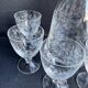 Port wine service – Blown, engraved and cut crystal – Art Deco