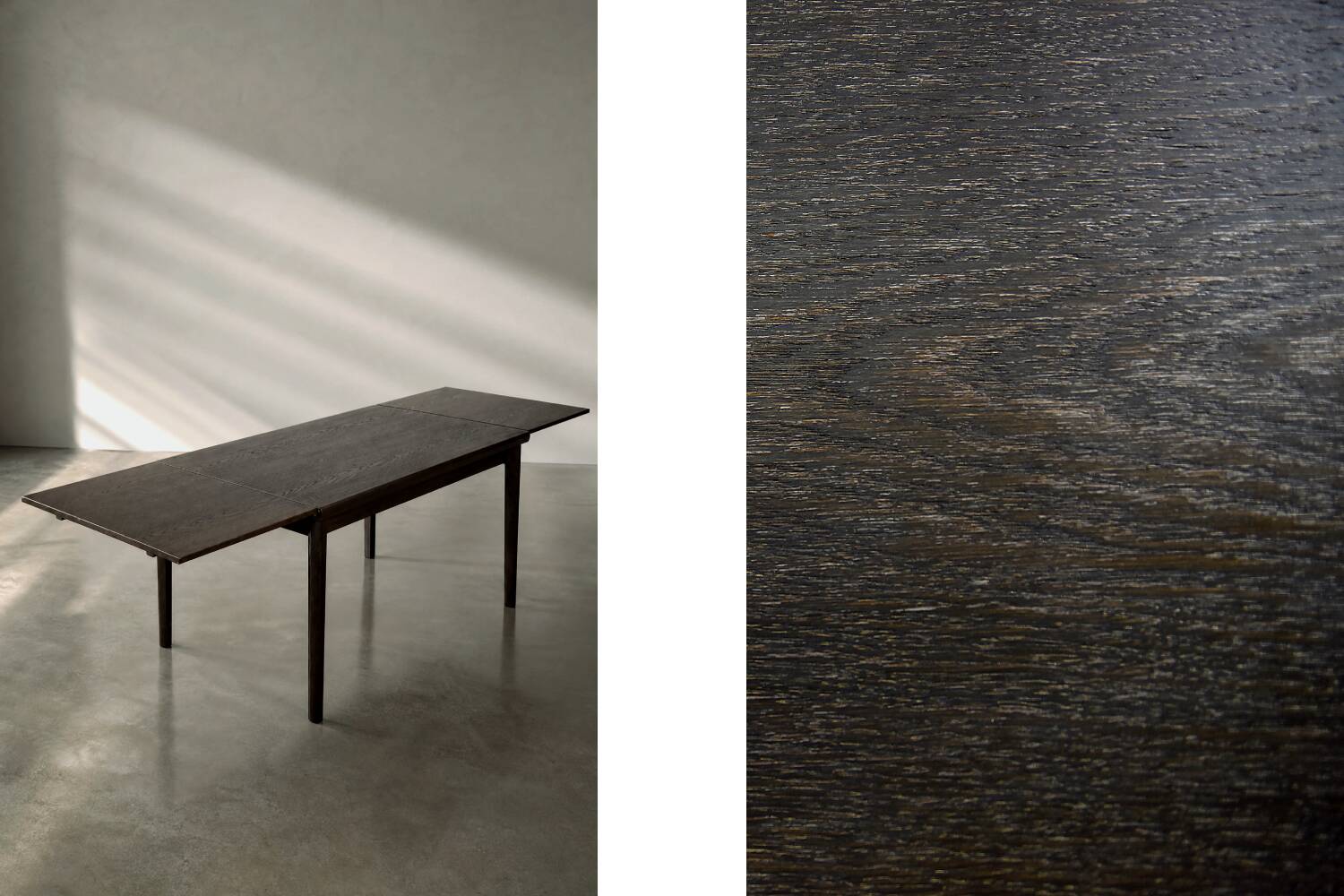 Vintage Mid-Century Danish Modern Oak Folding Dining Table from Am Møbler