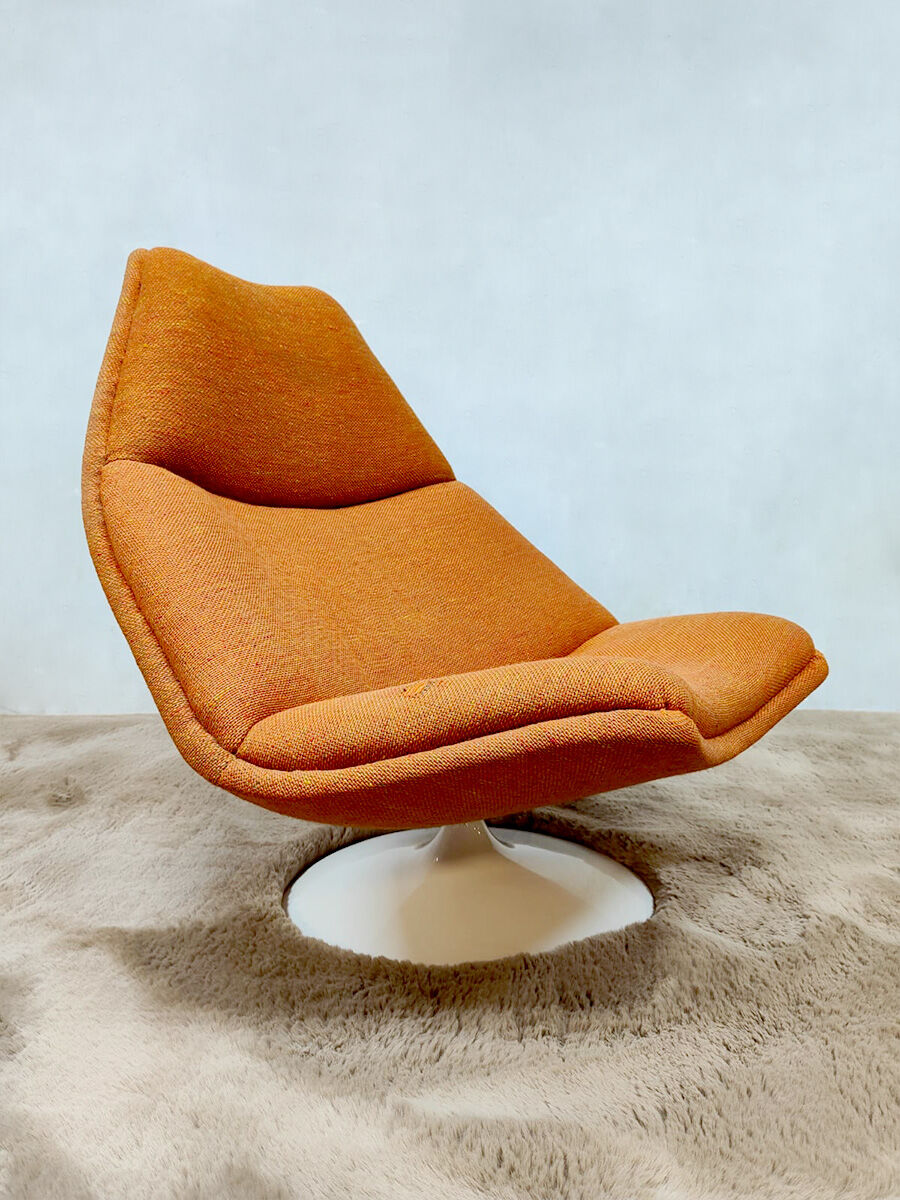 Vintage lounge armchair Artifort swivel Geoffrey Harcourt F511