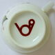 Six coffee cups and their porcelain undercups from Sologne