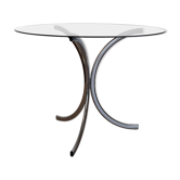Table ronde en verre