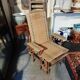 Long chair in rattan circa 1960 vintage
