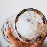 Blown vase with pastilles attributed to Max Kannegiesser