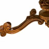 Louis XV Style Walnut Pedestal Table
