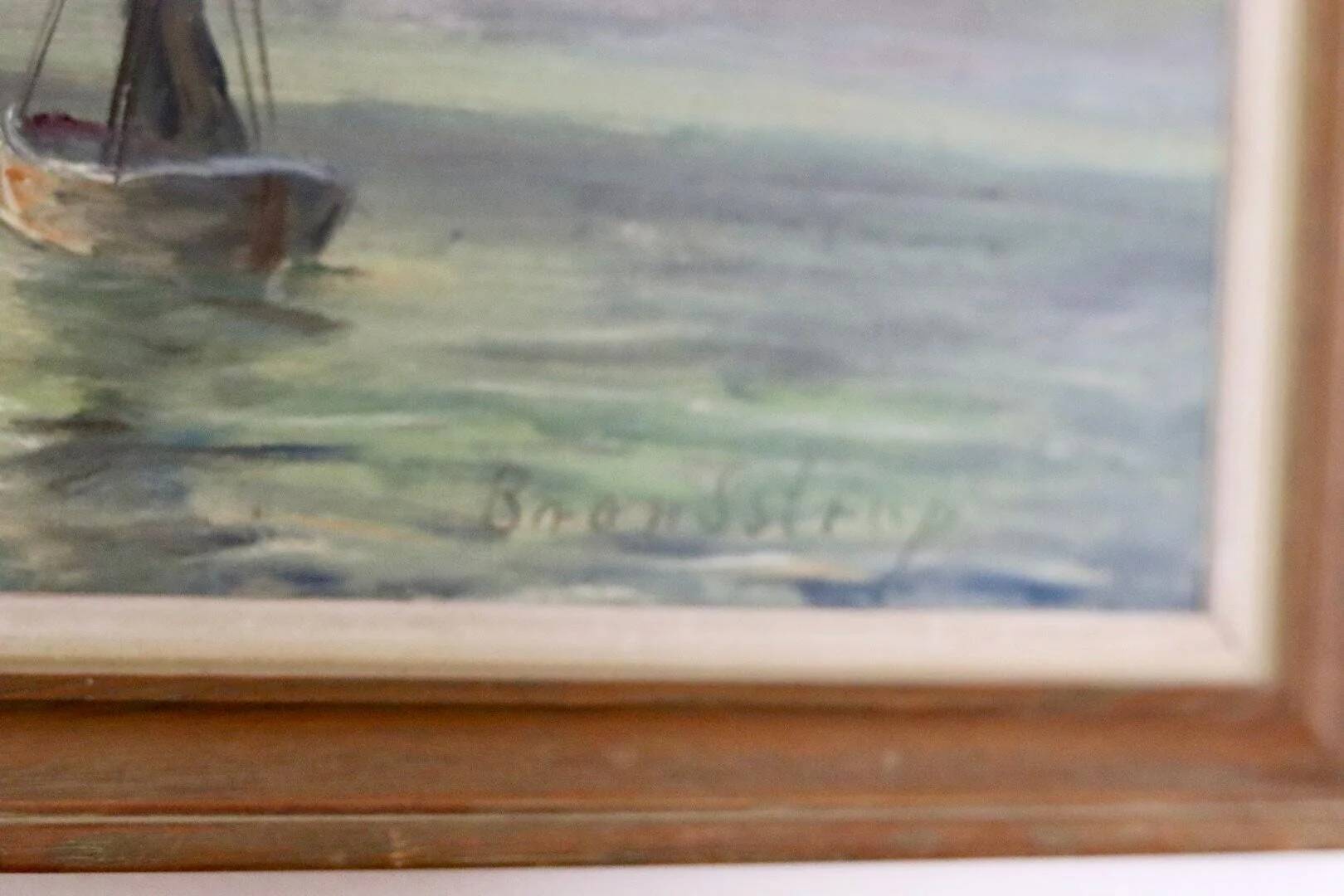 "Boats at Sunset" by Kaj Brandstrup