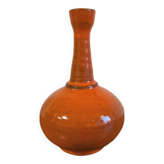 Soliflore orange en céramique