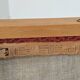 Ton bystrice stool (thonet) wood and orange patterned fabric 1960