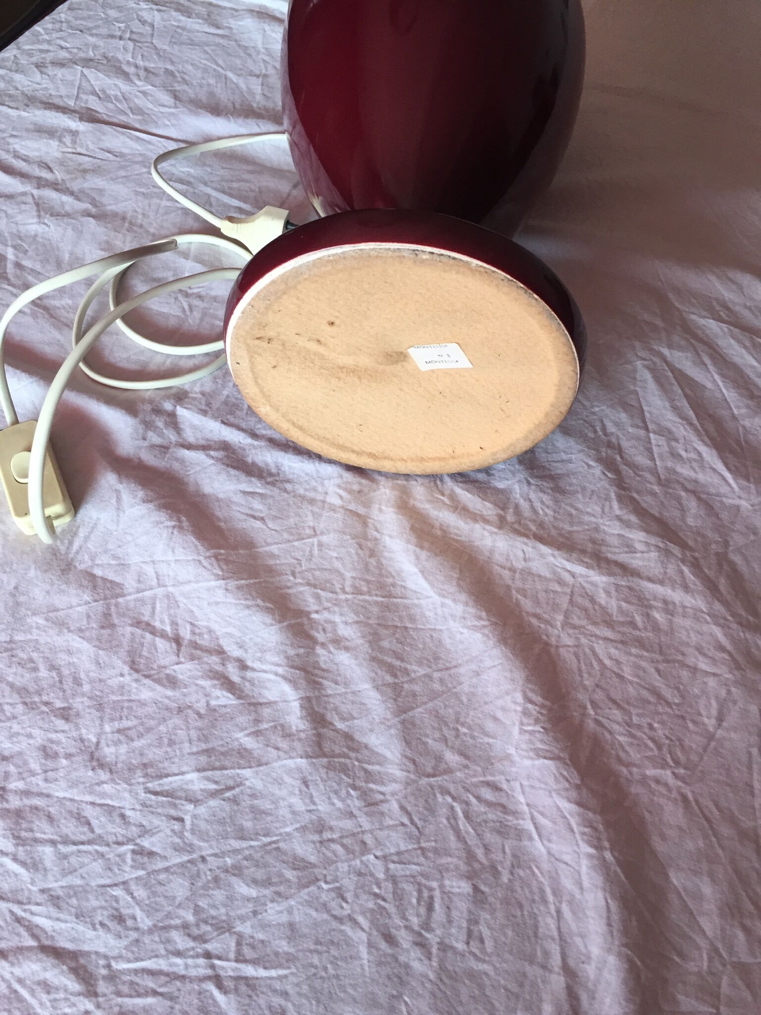 Ceramic lamp foot