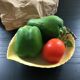 Plate ceramic fruits and vegetables