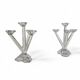 2 x four-armed candlesticks, Opera pattern by Villeroy & Boch, 1997-2001