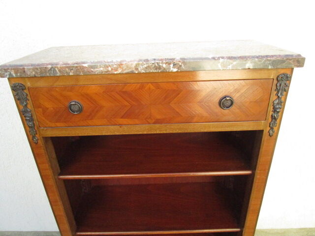 Bibus old marquetry and bronze ornament