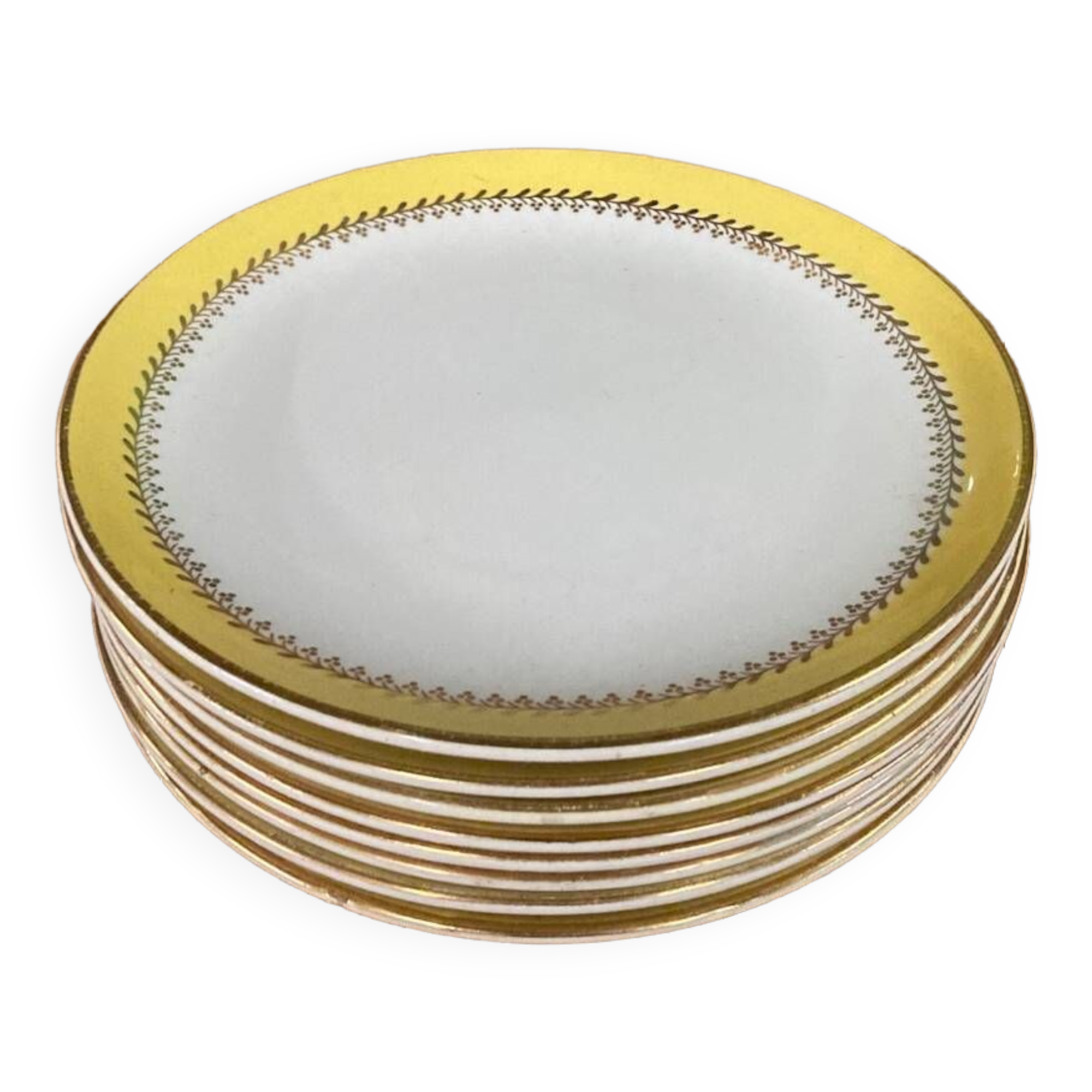 8 Biarritz yellow plates