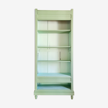 Green bookcase cabinet