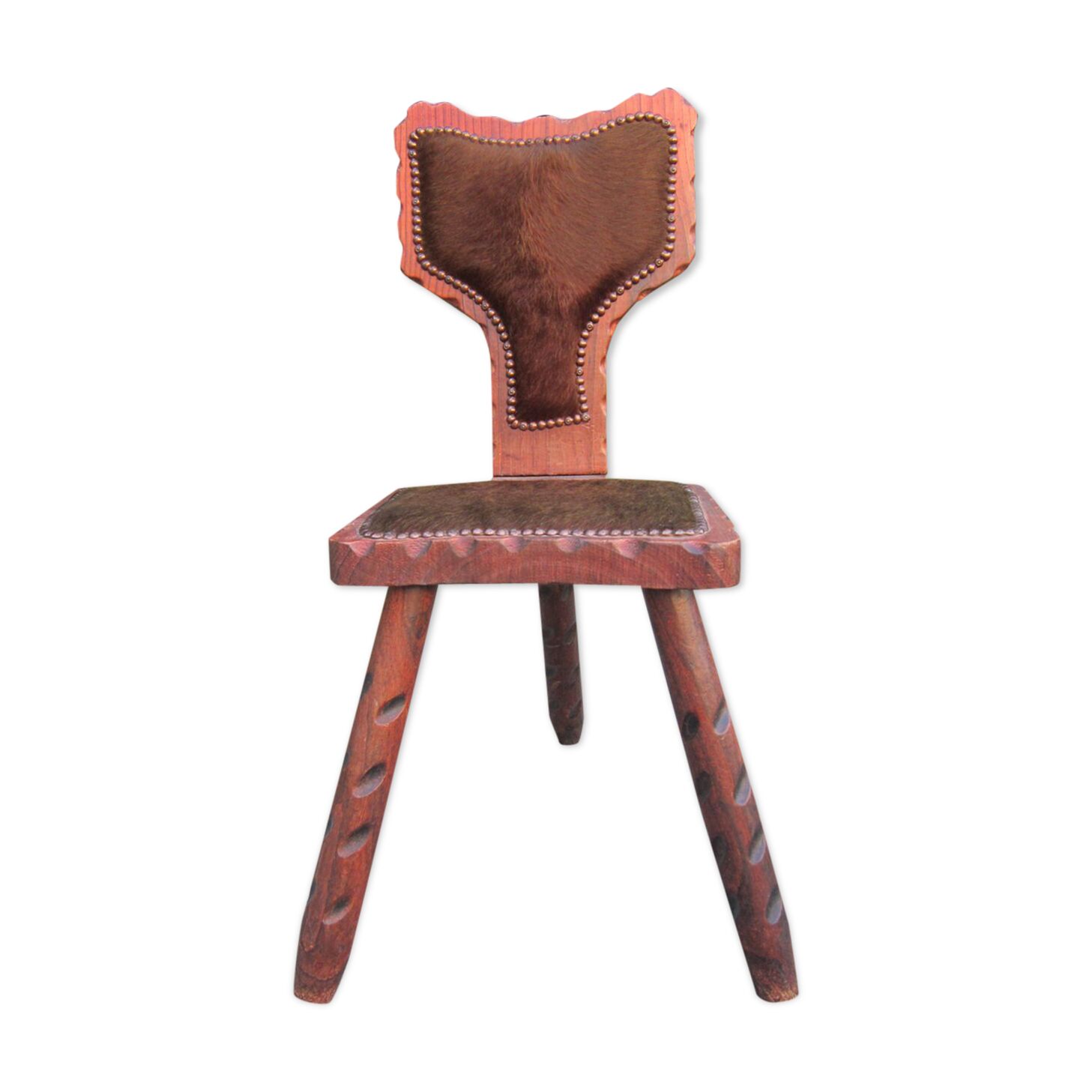 Chaise tripode esprit chalet