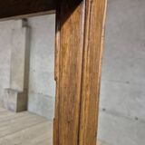 Antique rustic farmhouse table in solid oak, 19th century