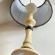 VINTAGE LAMP in Italian CHIC Turned Wood