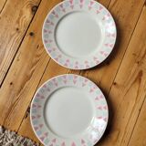 Set of 6 flat plates FB 26 Badonviller