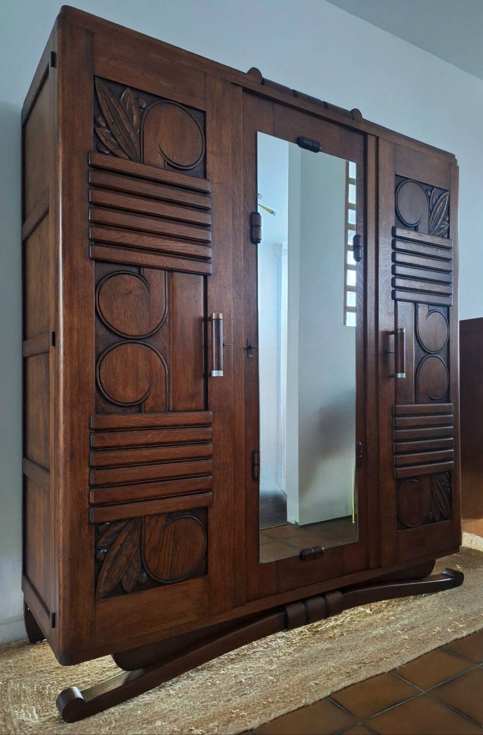 Art Deco wardrobe, antique dressing room furniture