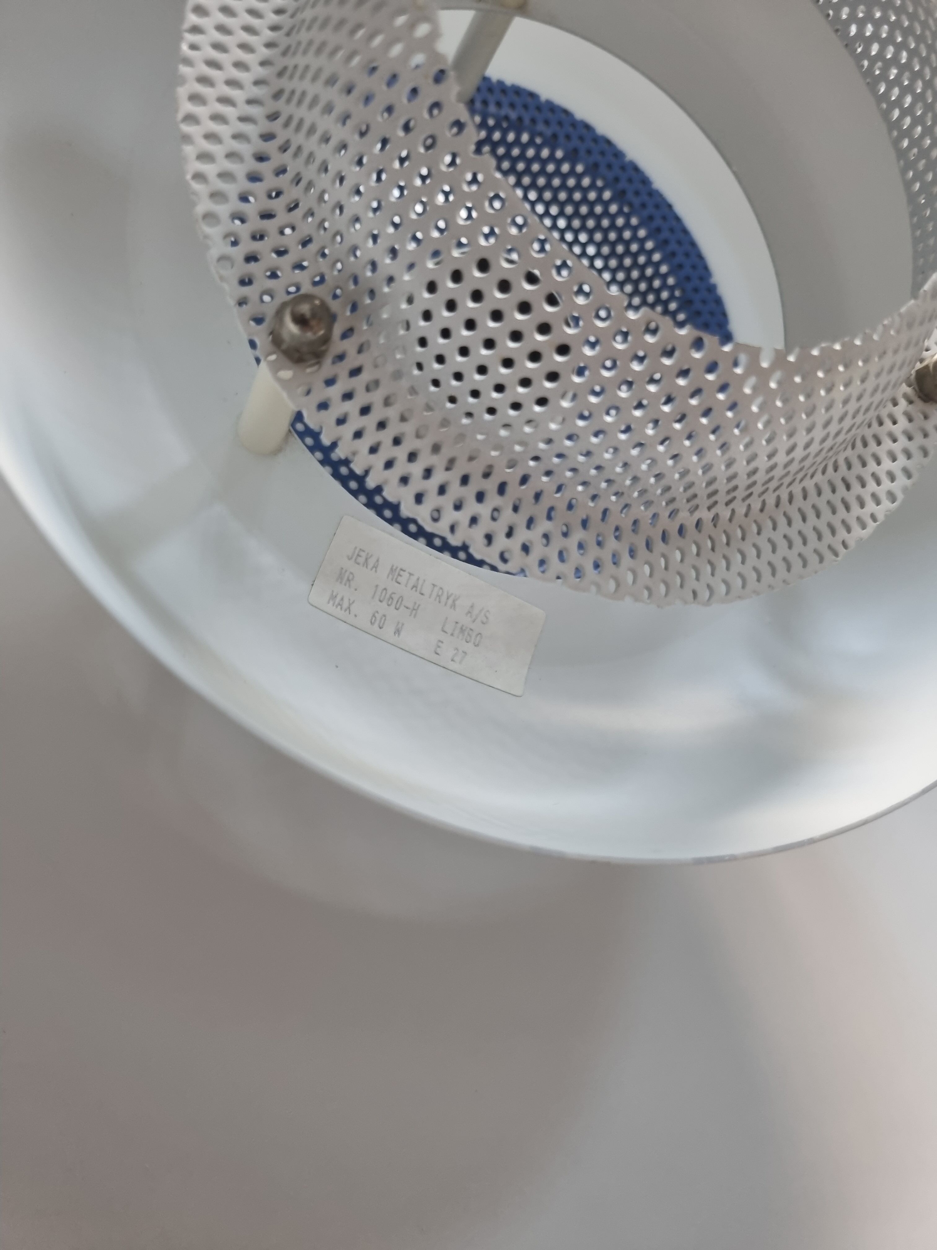 White lamp, Denmark, 80’s