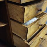 Secretary with three bodies in walnut from the Louis XVI period.