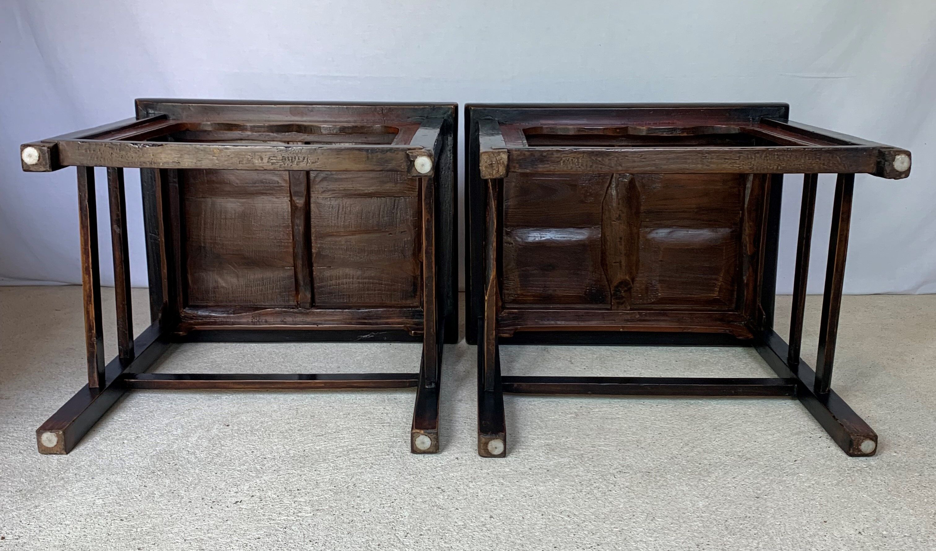 Pair of Chinese armchairs