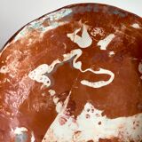 Ancien Plat creux artisanal pièce unique