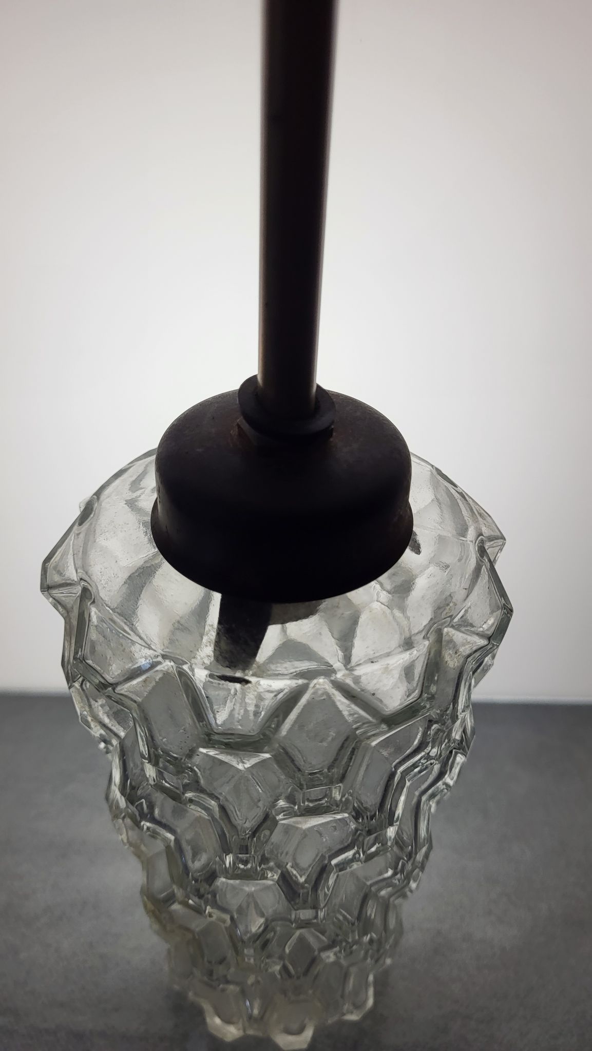 Suspension en verre vintage
