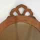 Antique oval mirror in carved wood – Louis XVI style, ribbon bow decoration, mid