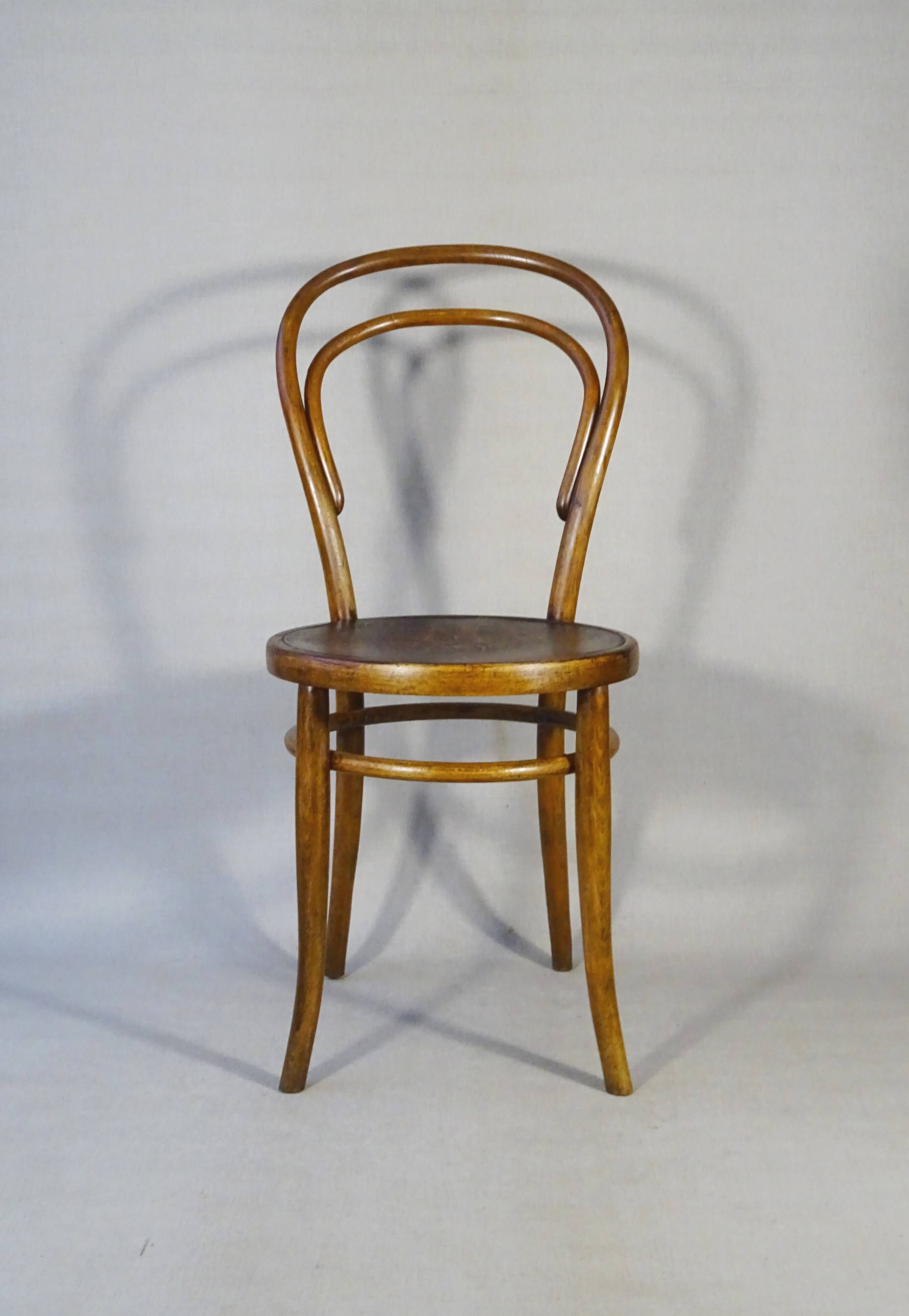 Set of 2 bistro chairs N°14 by Turpe - Germany 1900 -