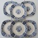 6 old earthenware plates Gien