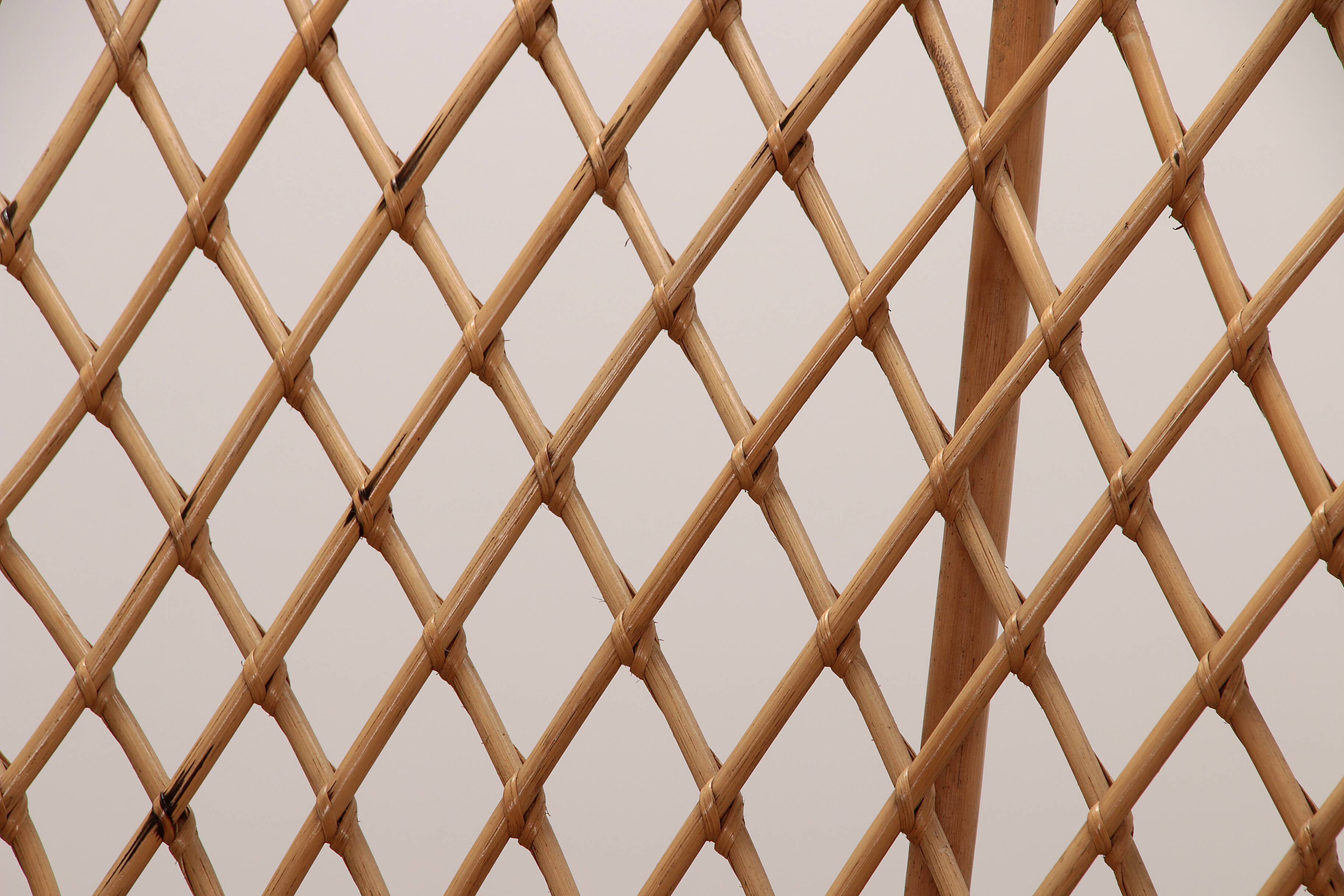 French Bohemian sofa made of bamboo from the 1960s.
