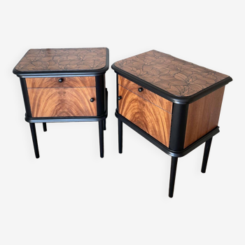 Large pair of bedside tables