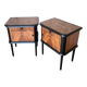 Large pair of bedside tables
