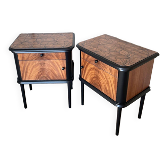 Large pair of bedside tables