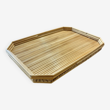 70s bamboo tray