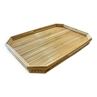 70s bamboo tray