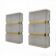 Pair of Modern Italian Murano Glass and Brass Sconces