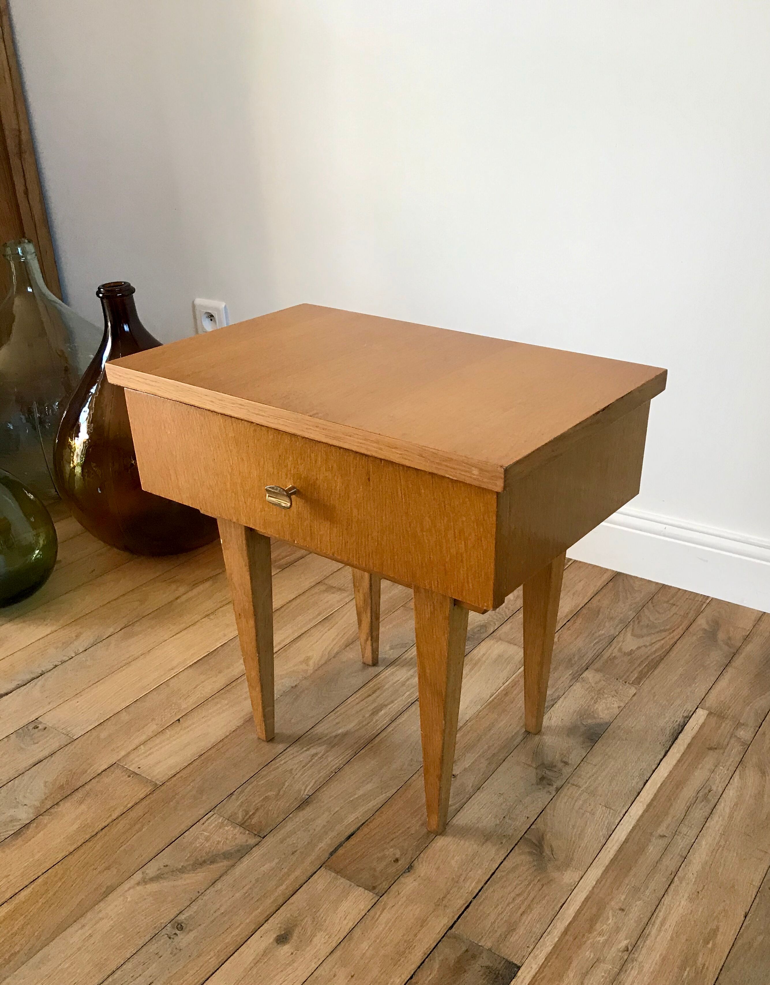 Scandinavian bedside table 50s