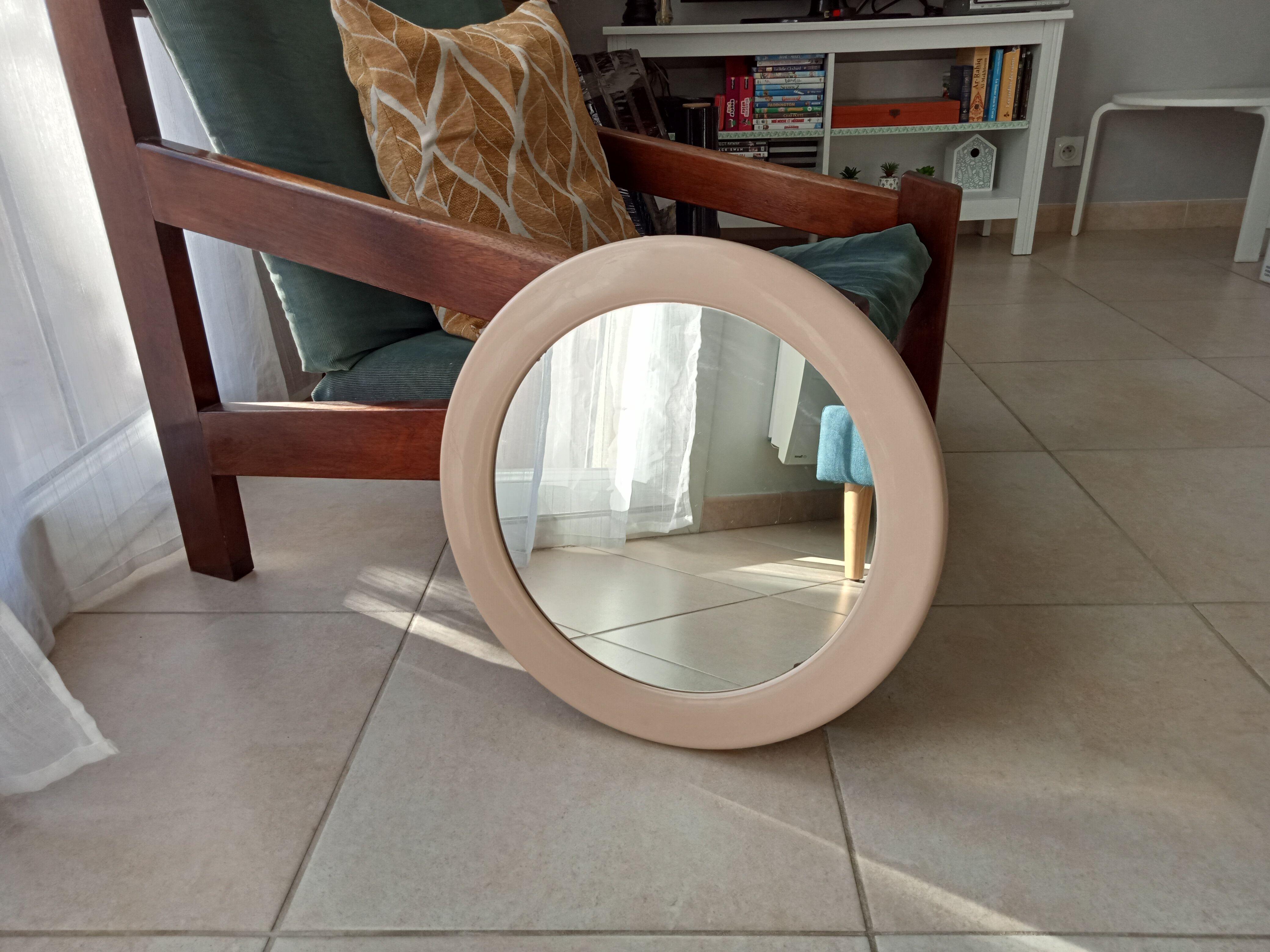 Vintage round mirror 45cm
