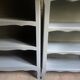 Bibus beech bookcase renovated in gray
