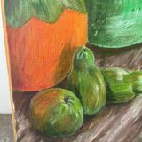 Still life and staircase, signed