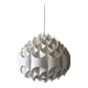Suspension globe sculptural rhytmic par H.Milanda, design scandinave 1970