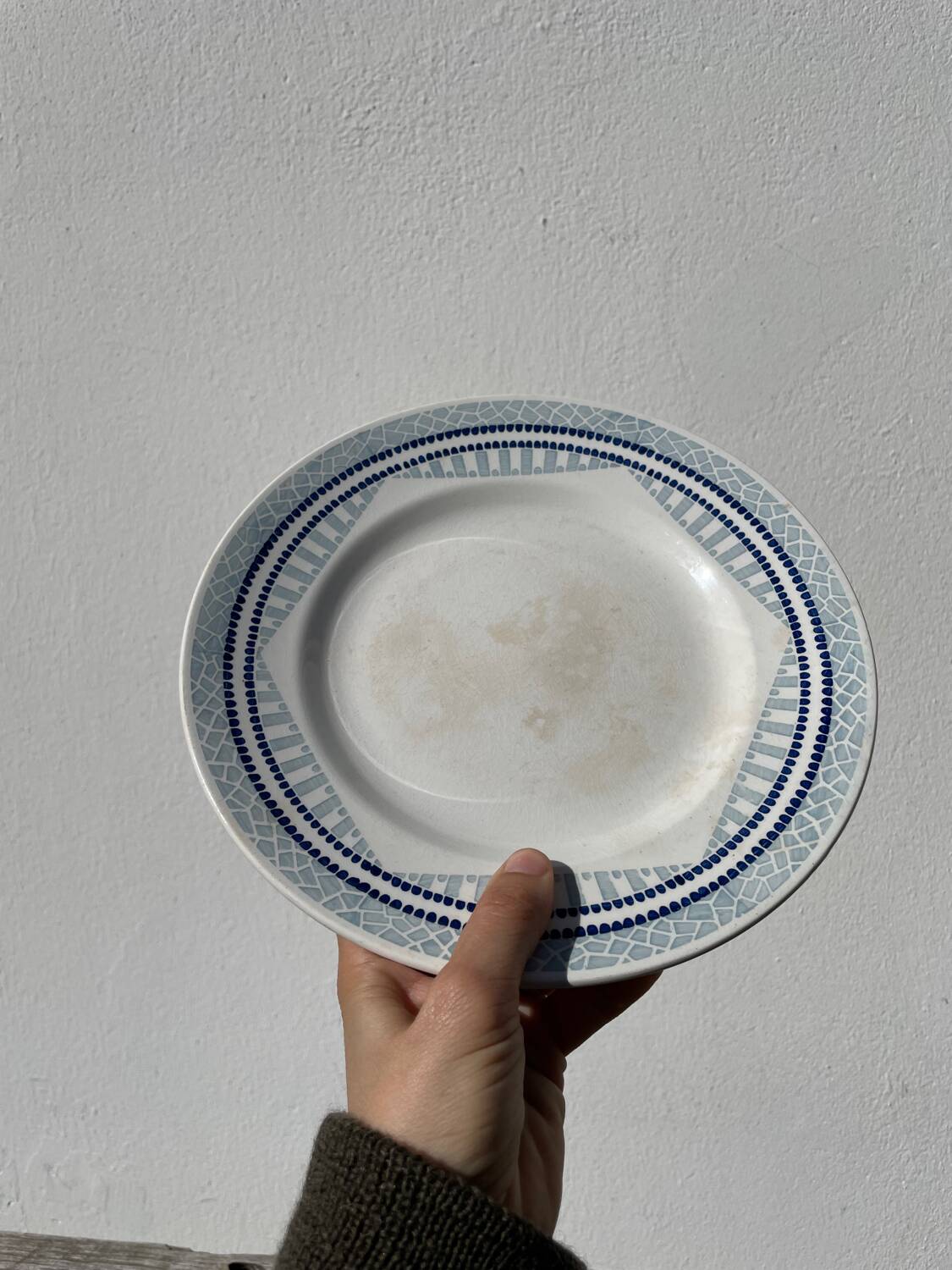 Moulin des loups ceramic fruit bowl / antique dish